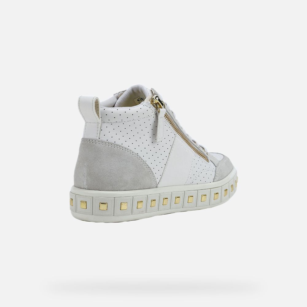 Geox Bayan Spor Ayakkabı Beyaz - Leelù - XPQ-075169